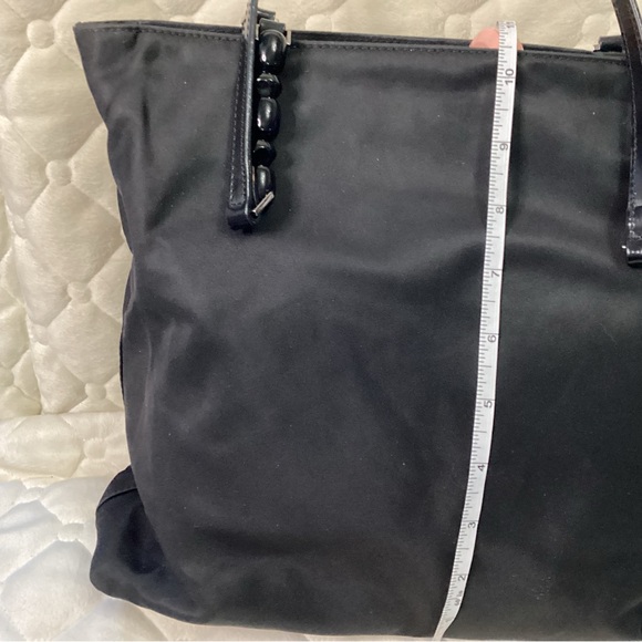 Christian Dior Malice black nylon shoulder bag with beads and silver hardware - Picture 10 of 16